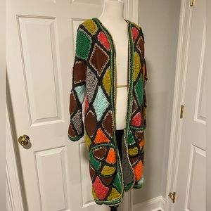 Celia B long sweater coat